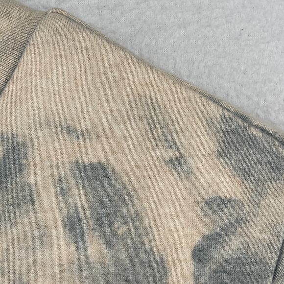 TOMMY HILFIGER Sweatshirt Adult S Terry Vintage Fit Tie Dye Bleach Washed Gray - Picture 6 of 11